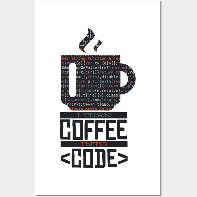 Coffee Coder Wall Art by Urban_Vintage